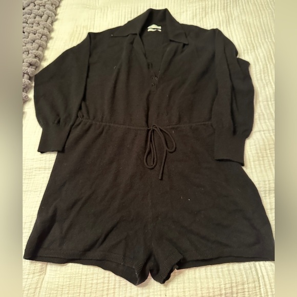 Sandro Marcie Long Sleeve Cashmere Romper - NWT - Size 38 (US 6) - Picture 6 of 14